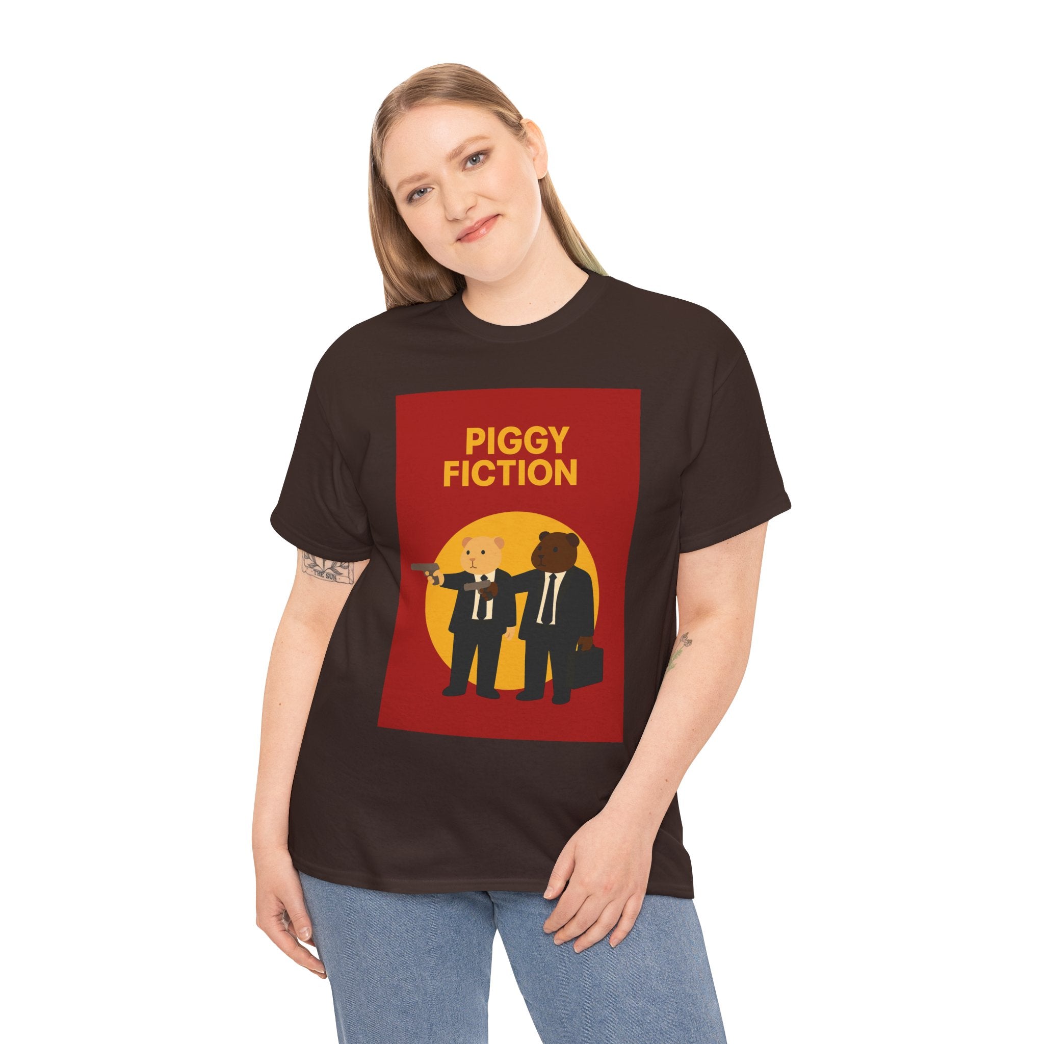 T-Shirt - Piggy Fiction, Vinnie & Jools