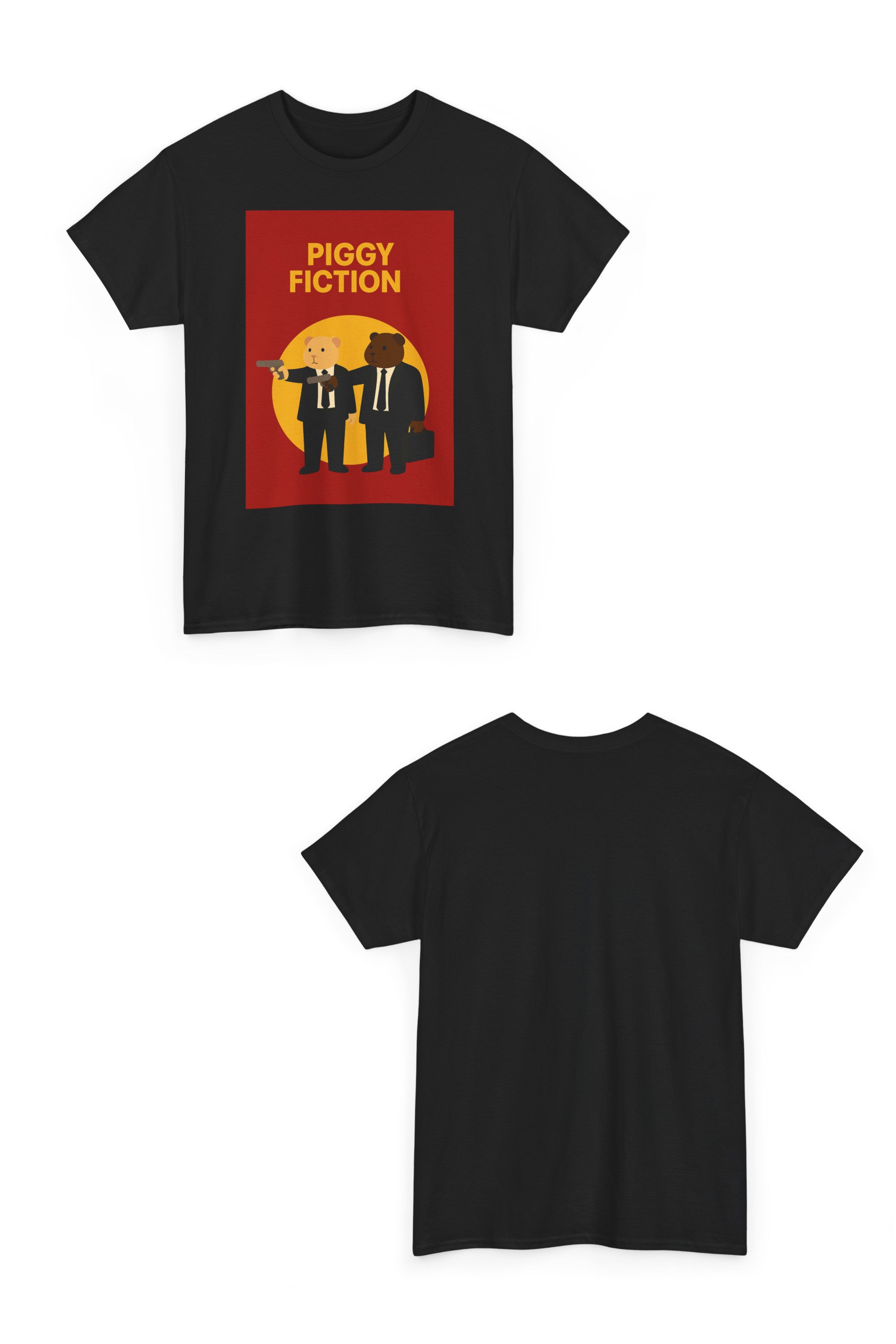 T-Shirt - Piggy Fiction, Vinnie & Jools