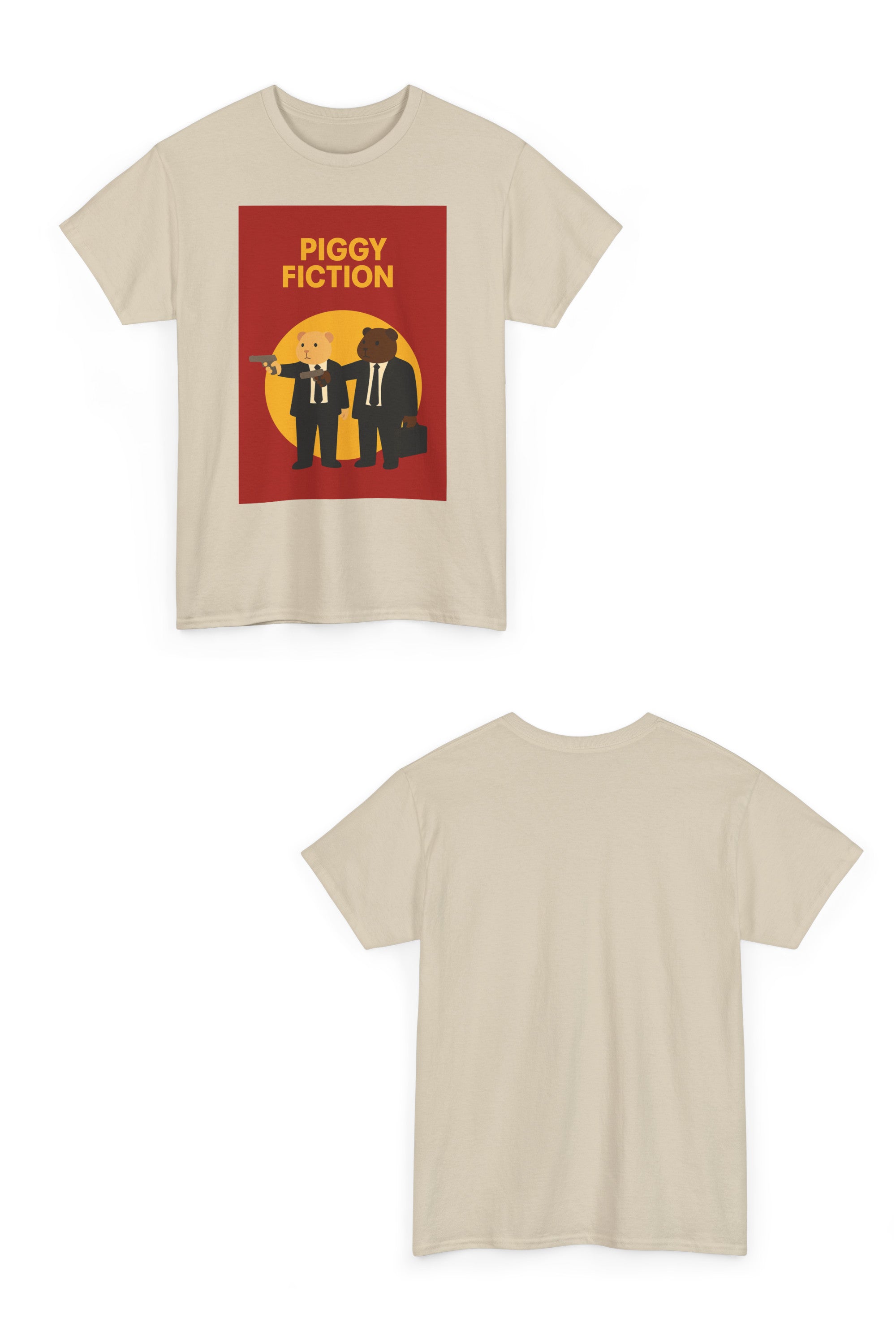 T-Shirt - Piggy Fiction, Vinnie & Jools