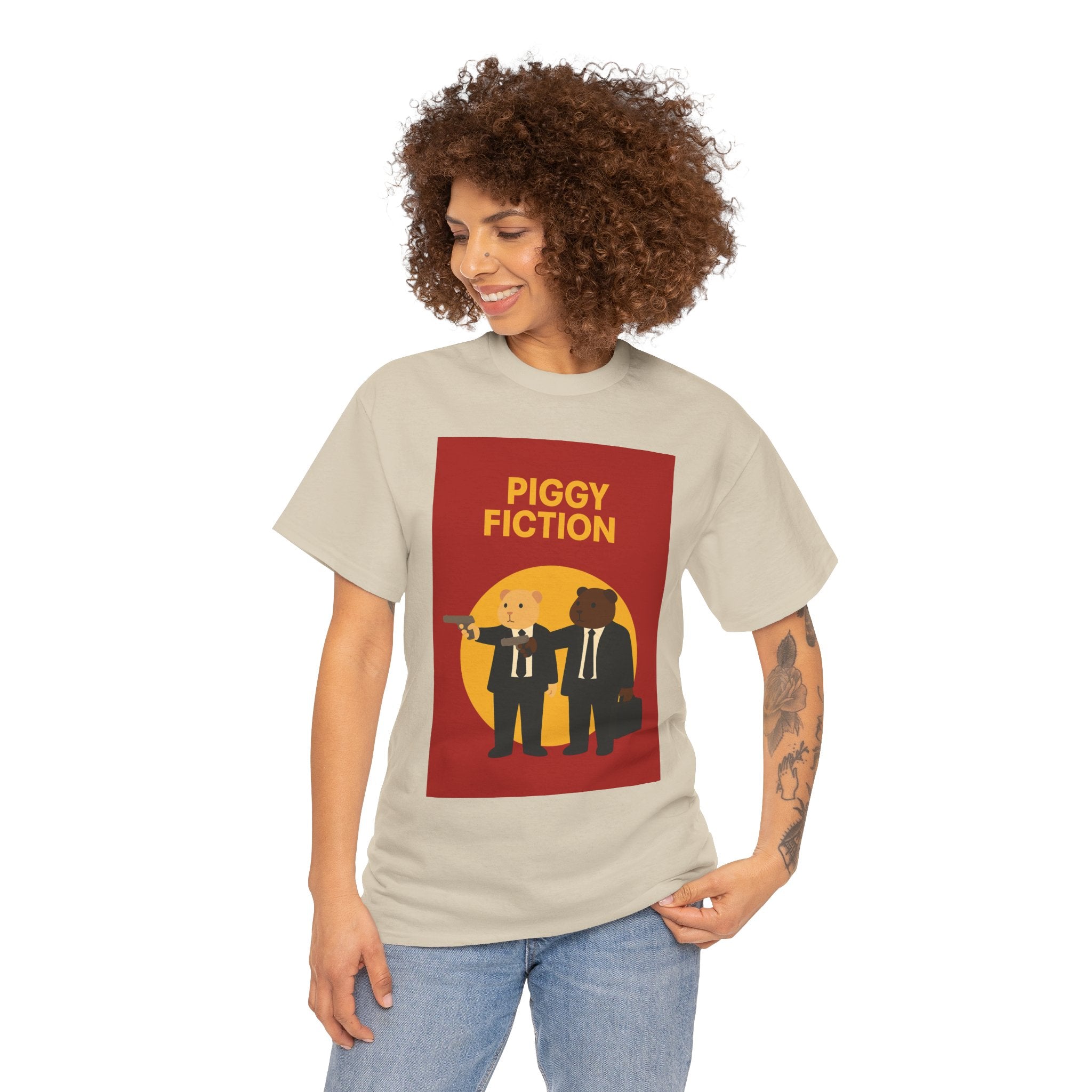 T-Shirt - Piggy Fiction, Vinnie & Jools